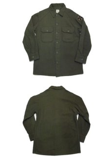 画像4: 1970's "US Military" Wool/Nylon Field Shirts 　size S - M  (表記 Small) (4)