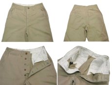 画像3: 1950's US ARMY 45-KHAKI Chino Trousers　size w 29 inch (表記 30 x 32) (3)