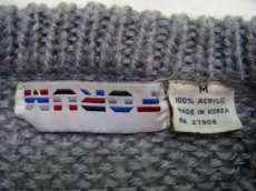 画像5: 1980's "FORUM" Design Pullover Sweater  GREY/BLACK/PURPLE　size L (表記 M) (5)