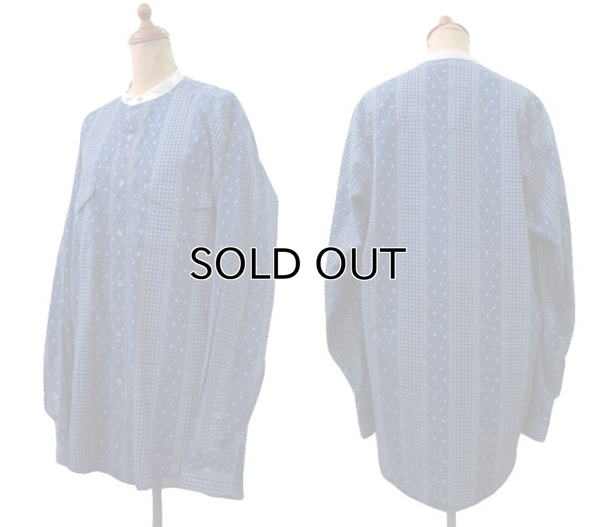 画像2: 1980's Wrangler No-Collar Shirts  "BANDANA" size M - L  (表記 15 1/2) (2)