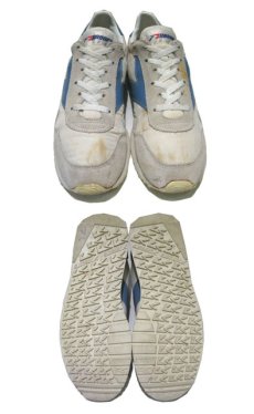 画像2: 1980's "BROOKS" Running Shoes  WHITE / SAX BLUE　size W's 10 (26.5 ~ 27cm) (2)