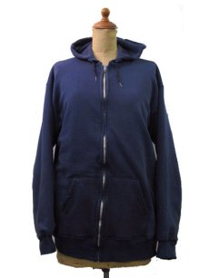 画像1: 1970's~ Double Face Zip Up Sweat Parka  NAVY　size M (表記 無し) (1)