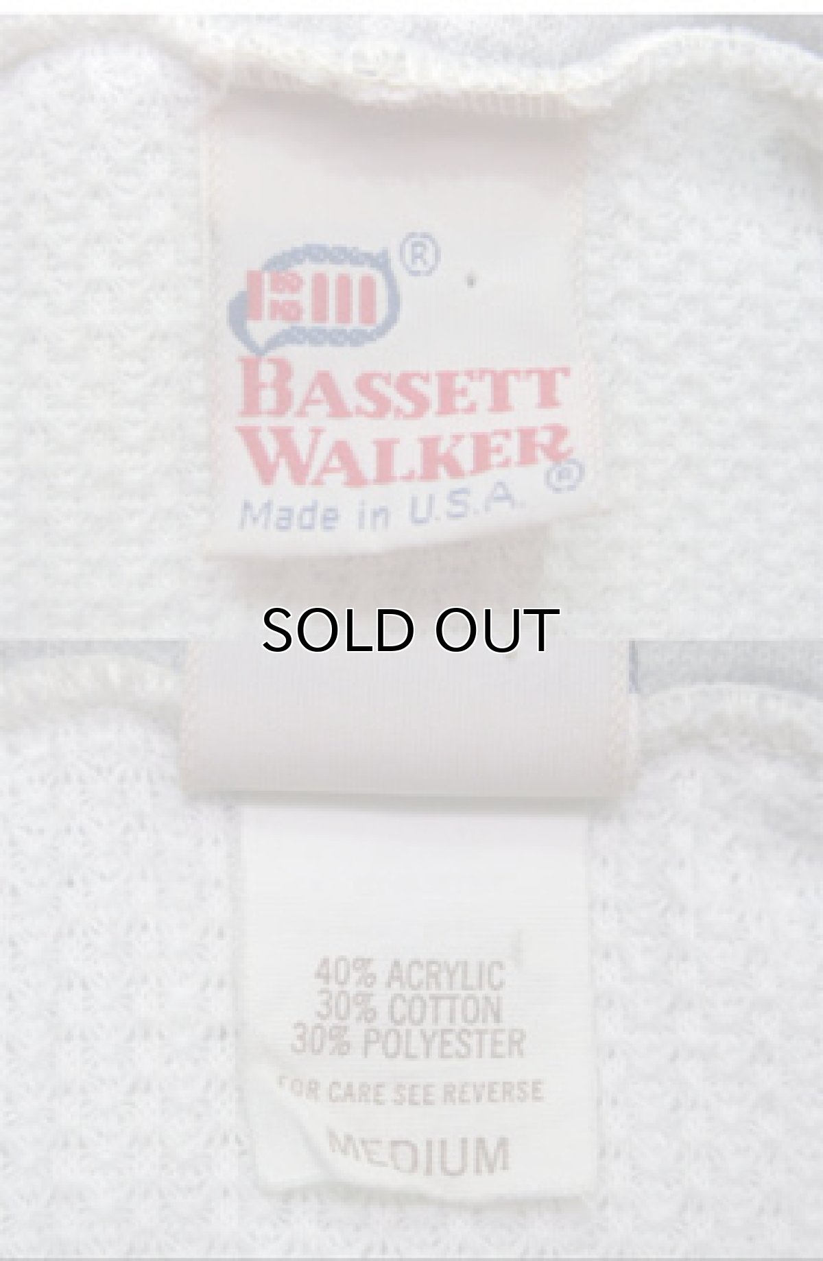 画像4: 1970's ~ "BASSETT WALKER" Double Face Zip Up Sweat Parka  LIGHT GREY size S - M (表記 M) (4)