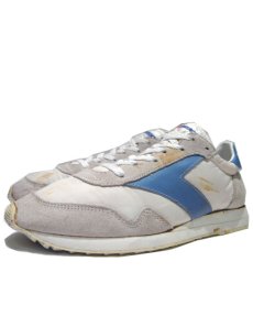 画像1: 1980's "BROOKS" Running Shoes  WHITE / SAX BLUE　size W's 10 (26.5 ~ 27cm) (1)