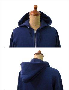 画像3: 1970's~ Double Face Zip Up Sweat Parka  NAVY　size M (表記 無し) (3)