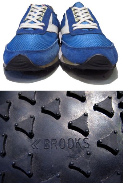 画像1: 1970's "BROOKS"  "VANTAGE430" Truck Shoes DEAD STOCK　BLUE / WHITE　size 11 (29 cm)