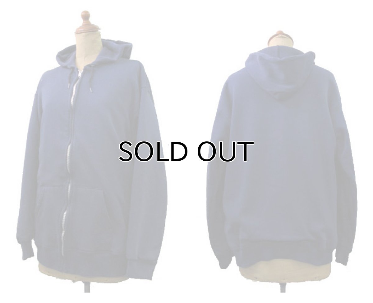 画像2: 1970's~ Double Face Zip Up Sweat Parka  NAVY　size M (表記 無し) (2)