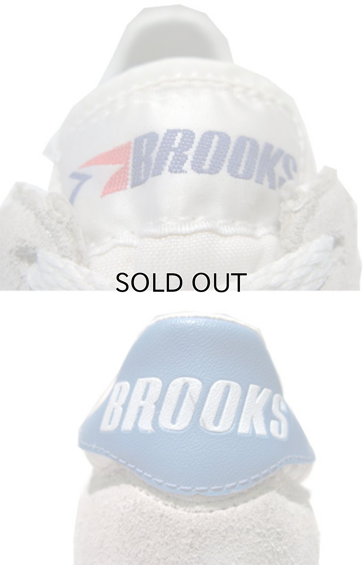 画像4: 1980's "BROOKS" Running Shoes  WHITE / SAX BLUE size W's 10 (26.5 ~ 27cm) (4)
