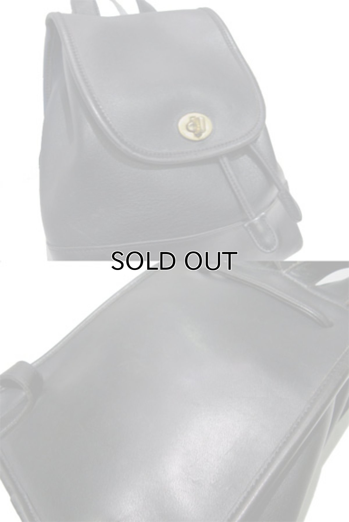 画像3: OLD COACH Leather Mini Back Pack  BLACK  made in Turkey (3)