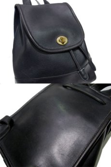 画像3: OLD COACH Leather Mini Back Pack 　BLACK　 made in Turkey (3)