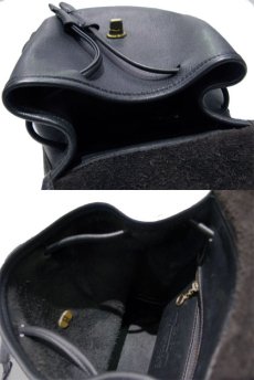 画像4: OLD COACH Leather Mini Back Pack 　BLACK　 made in Turkey (4)