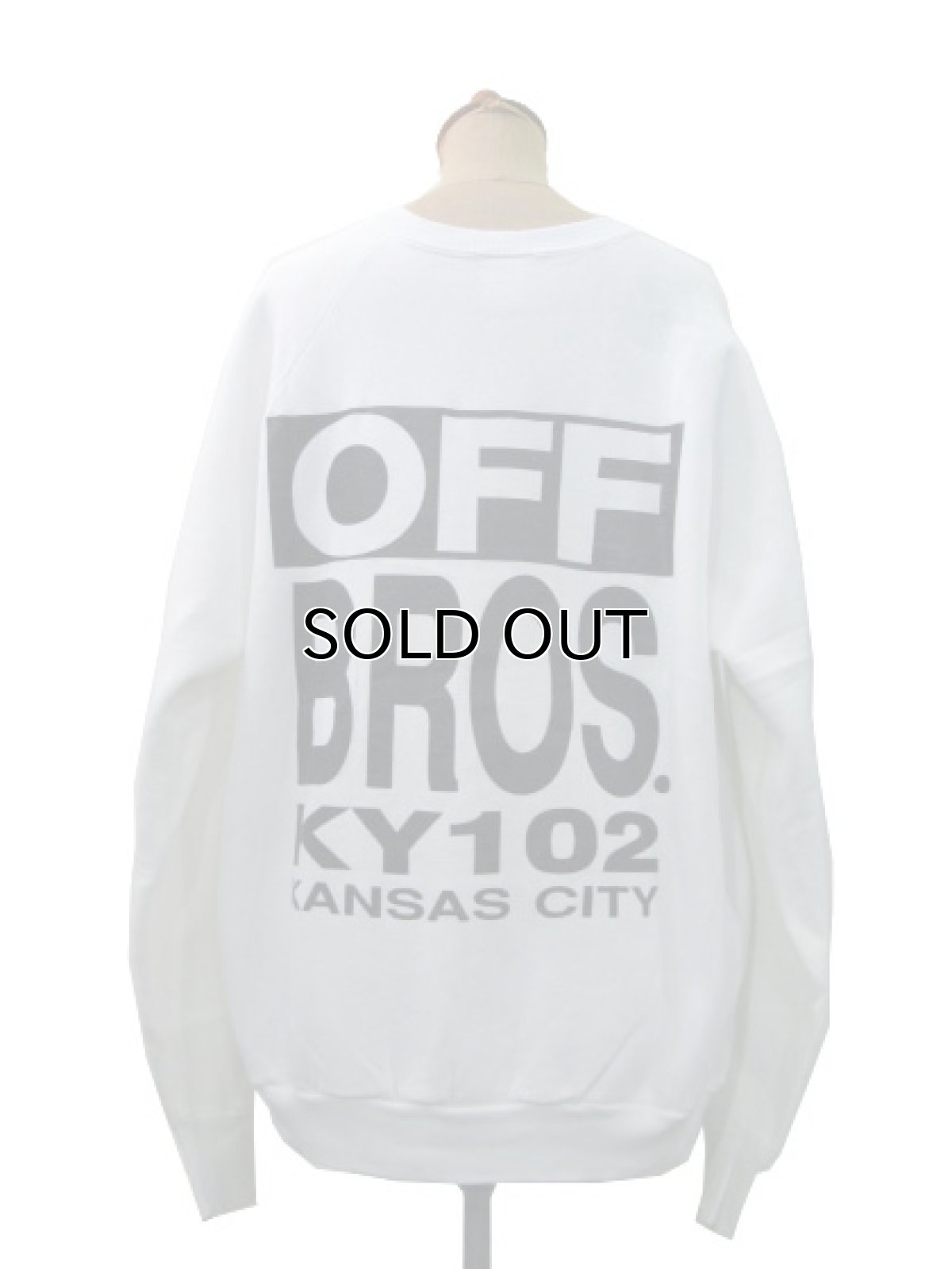 画像3: 1990's "BLOW ME A KISS"  Print Sweat Shirts  WHITE size M (表記 L) (3)