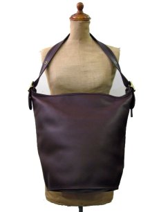 画像1: OLD COACH Leather Shoulder Bag 　BROWN　 made in HUNGARY (1)