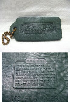 画像5: 1980-90's OLD COACH Leather Shoulder Bag 　GREEN　 made in NEW YORK USA (5)