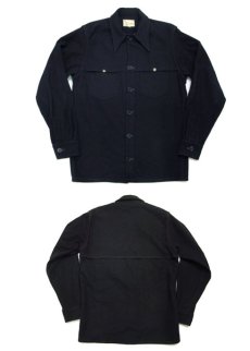 画像5: 1940's "Paul Bunyon" Single Mackinaw Heavy Wool Shirts　DARK NAVY　size S - M  (表記 なし) (5)