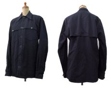 画像2: 1940's "Paul Bunyon" Single Mackinaw Heavy Wool Shirts　DARK NAVY　size S - M  (表記 なし) (2)