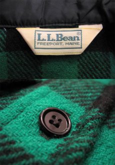 画像5: 1970's "LL Bean" Buffalo Check Wool CPO Shirts　GREEN/BLACK　size S  (表記 なし) (5)