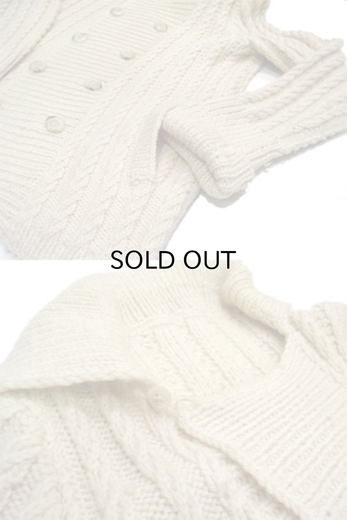 画像5: Europe Double Breasted Fisherman's Cardigan　size M (表記 なし) (5)