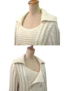 画像3: Europe Double Breasted Fisherman's Cardigan　size M (表記 なし) (3)