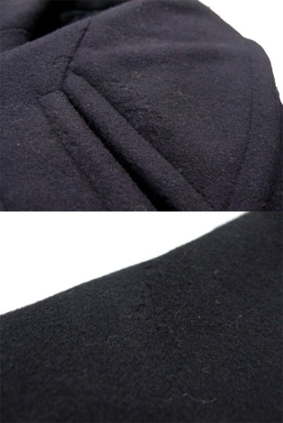 画像3: 1950's "US NAVY" 8-BUTTON Wool P-COAT　DARK NAVY　size L  (表記 38R)