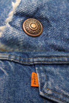 画像4: 1980's  Levi's 70608-0213 Denim Boa Jacket 4-Pockets　size S  (表記 36) (4)