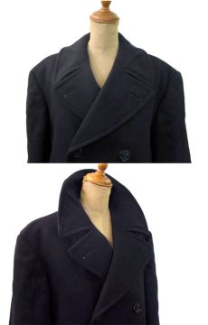 画像3: 1950's "US NAVY" 8-BUTTON Wool P-COAT　DARK NAVY　size L  (表記 38R) (3)