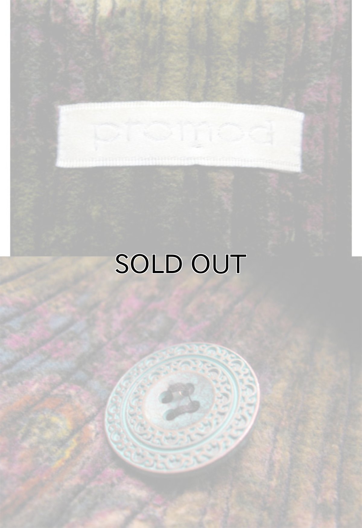 画像4: 1990's"Promod" Print Corduroy Design Coat　size M  (表記 ---) (4)