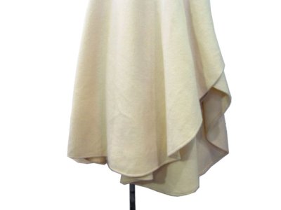 画像2: 1990's"alex hayes" White Wool Cape　size Free  (表記 ---)