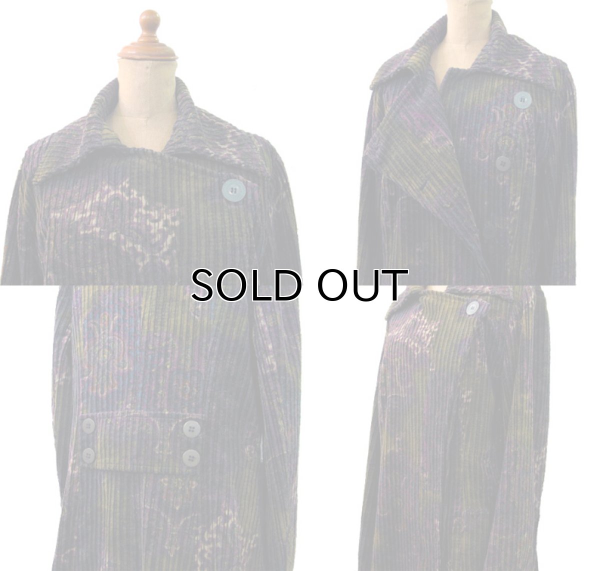 画像3: 1990's"Promod" Print Corduroy Design Coat　size M  (表記 ---) (3)