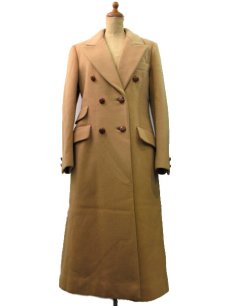 画像1: 1980's"Fairbrooke" Double Breasted  Wool Chester Field Coat  CAMEL　size S  (表記 10) (1)