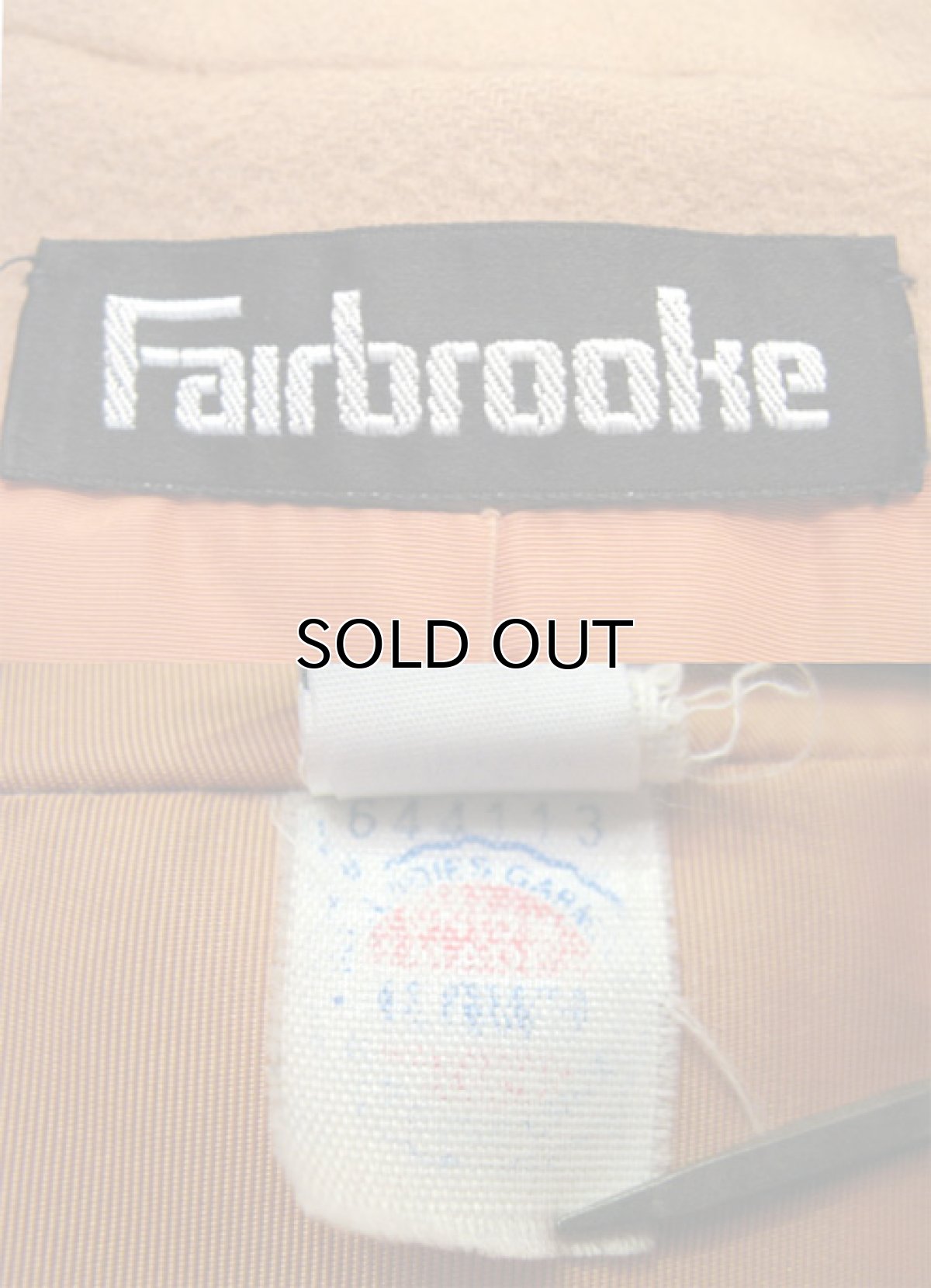 画像5: 1980's"Fairbrooke" Double Breasted  Wool Chester Field Coat  CAMEL　size S  (表記 10) (5)
