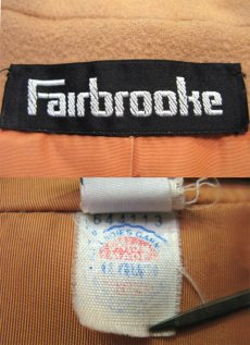 画像5: 1980's"Fairbrooke" Double Breasted  Wool Chester Field Coat  CAMEL　size S  (表記 10) (5)