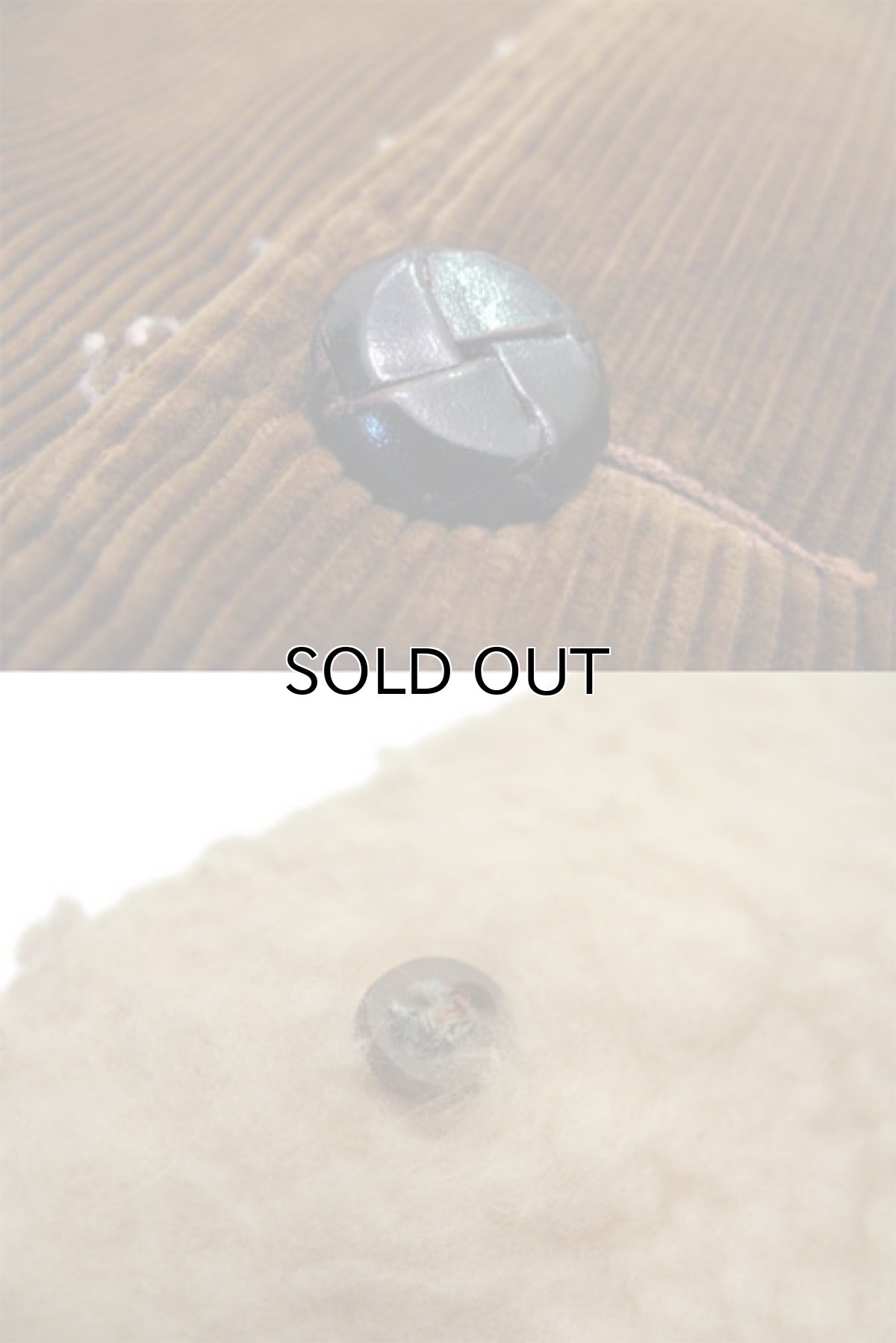 画像4: 1970's Corduroy Boa Half Coat  BROWN　size L  (表記 ---) (4)