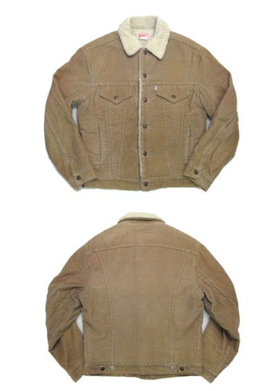 画像1: ~1980's  Levi's 70608-1523 Corduroy Boa Jacket 4-Pockets　size M  (表記 38)