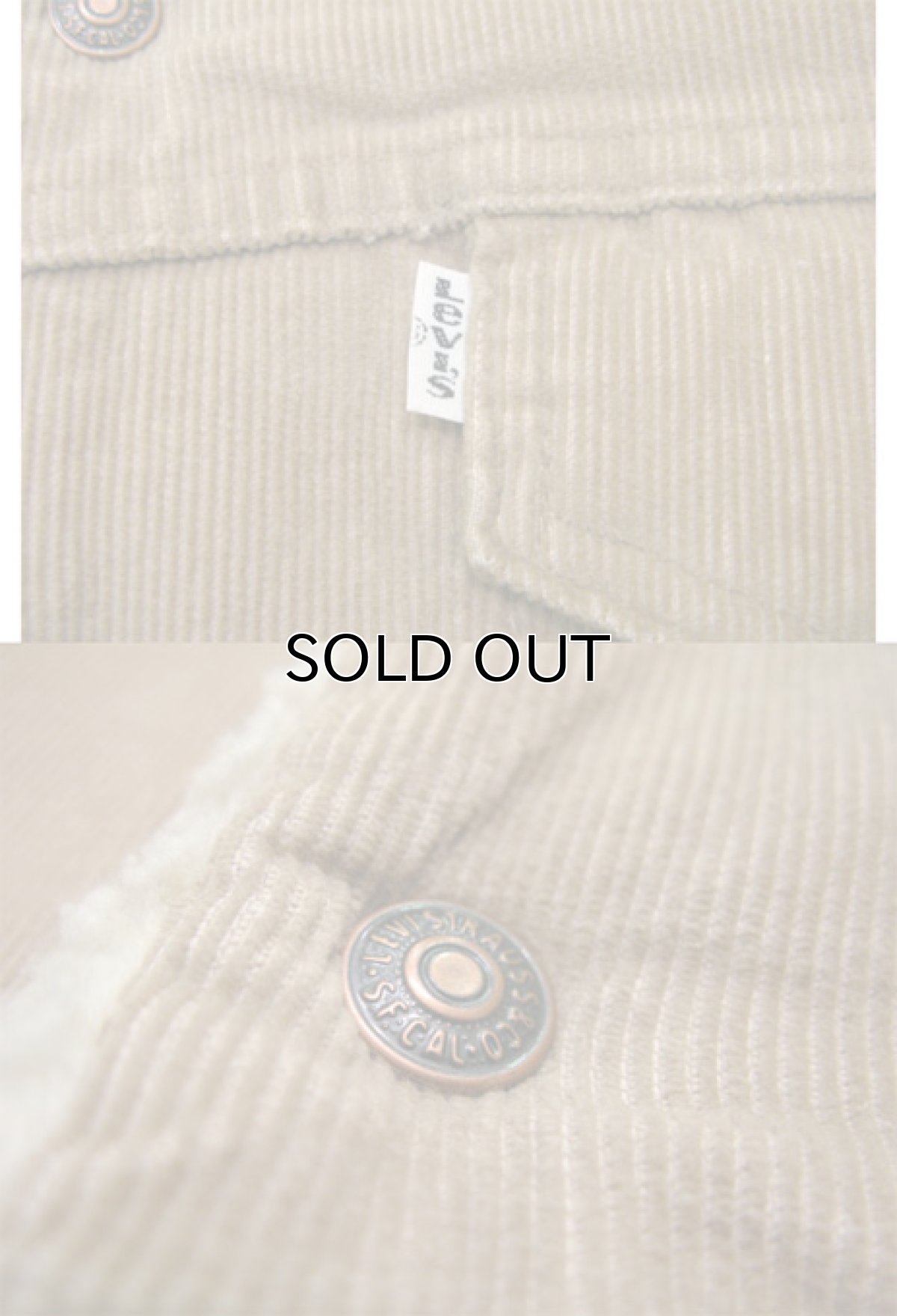 画像3: ~1980's  Levi's 70608-1523 Corduroy Boa Jacket 4-Pockets size M  (表記 38) (3)