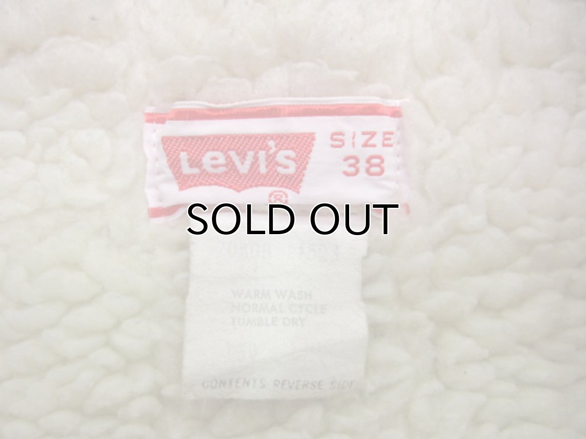 画像5: ~1980's  Levi's 70608-1523 Corduroy Boa Jacket 4-Pockets size M  (表記 38) (5)