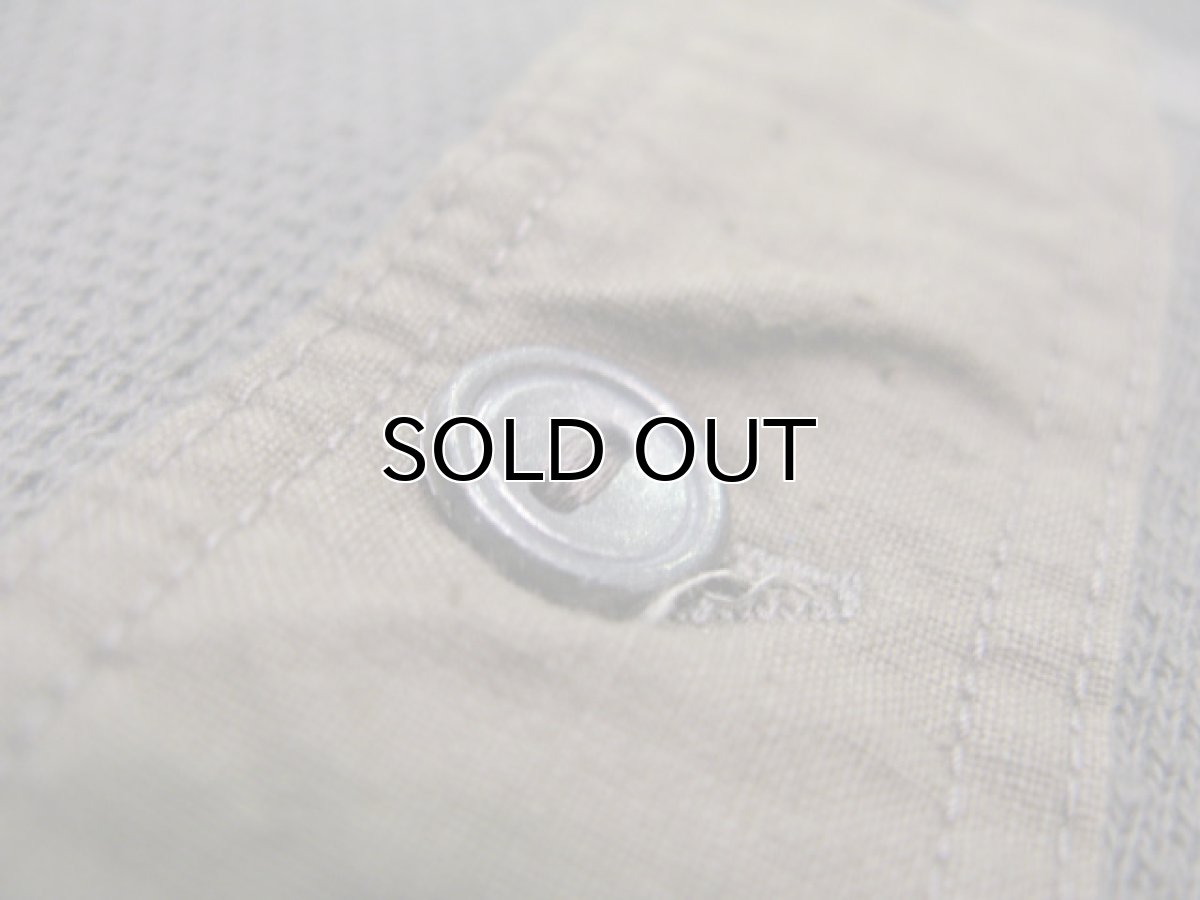 画像3: 1950-60's Swedish MilitaryWaffle Henley Neck Shirts DEAD STOCK - one wash　size M (表記 不明) (3)