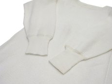 画像3: 1960's " Lally " All Cotton Thermal Shirts NATURAL　size S - M (表記 L) (3)