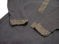 画像5: 1950-60's Swedish MilitaryWaffle Henley Neck Shirts DEAD STOCK - one wash　size M (表記 不明) (5)