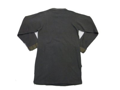 画像1: 1950-60's Swedish MilitaryWaffle Henley Neck Shirts DEAD STOCK - one wash　size M (表記 不明)