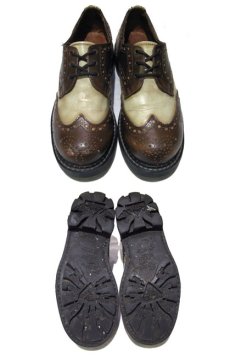 画像2: "Angels by JOHNFLUEVOG" TWO-TONE 3-Hole Sole  BROWN / CREAM 　size US 7  ( 25 cm ) (2)