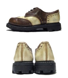 画像3: "Angels by JOHNFLUEVOG" TWO-TONE 3-Hole Sole  BROWN / CREAM 　size US 7  ( 25 cm ) (3)