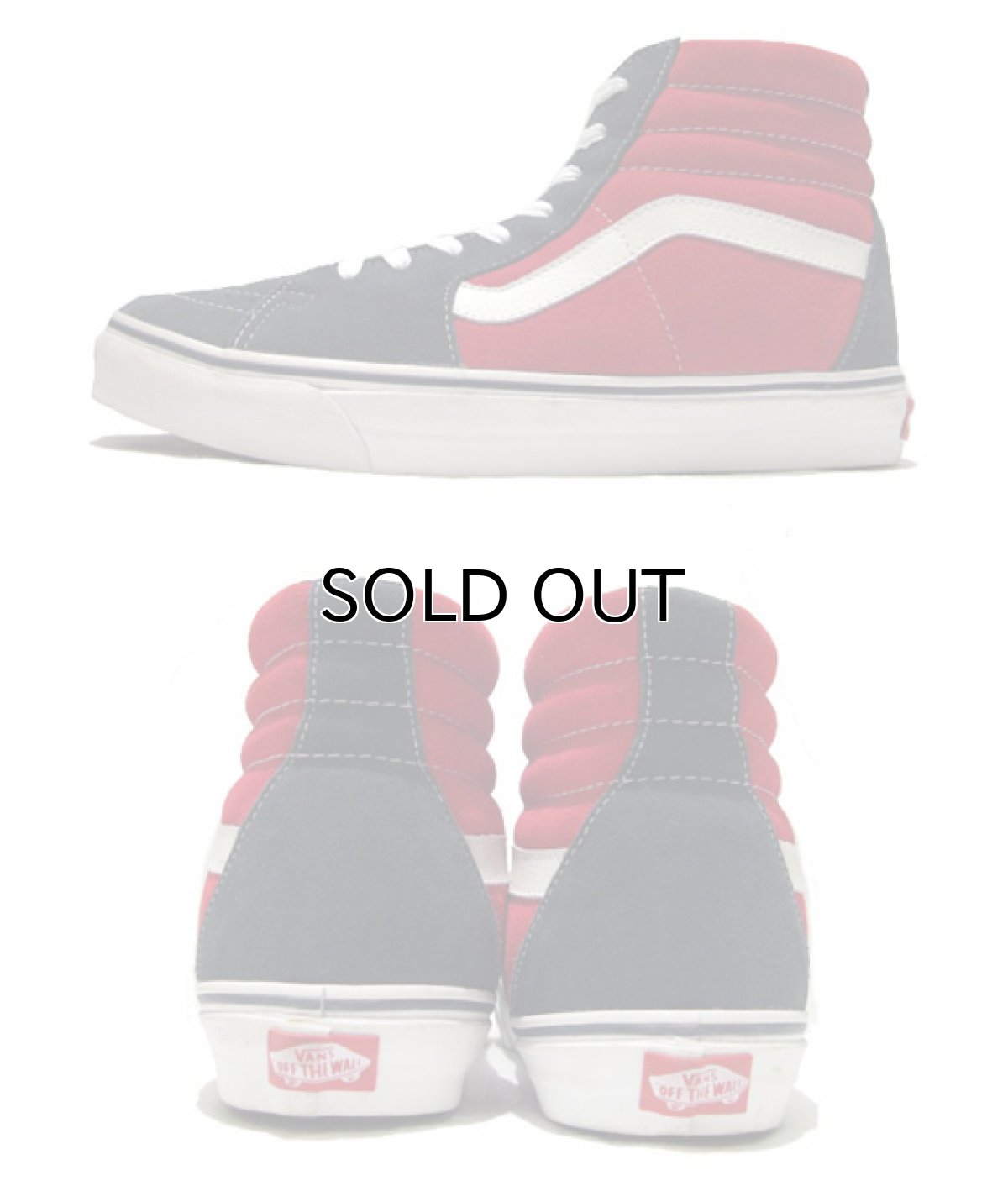 画像3: NEW VANS "Hi-Top" Suede / Canvas Sneaker　NAVY/RED　size US 11 (29cm) (3)