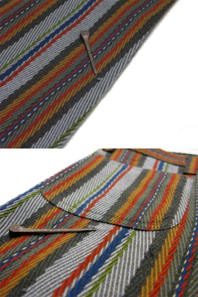 画像2: 1970's Levi's STA-PREST Color Stripe Flare Pants　size w 31 inch  (表記 無し)