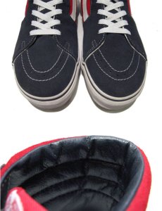 画像4: NEW VANS "Hi-Top" Suede / Canvas Sneaker　NAVY/RED　size US 11 (29cm) (4)