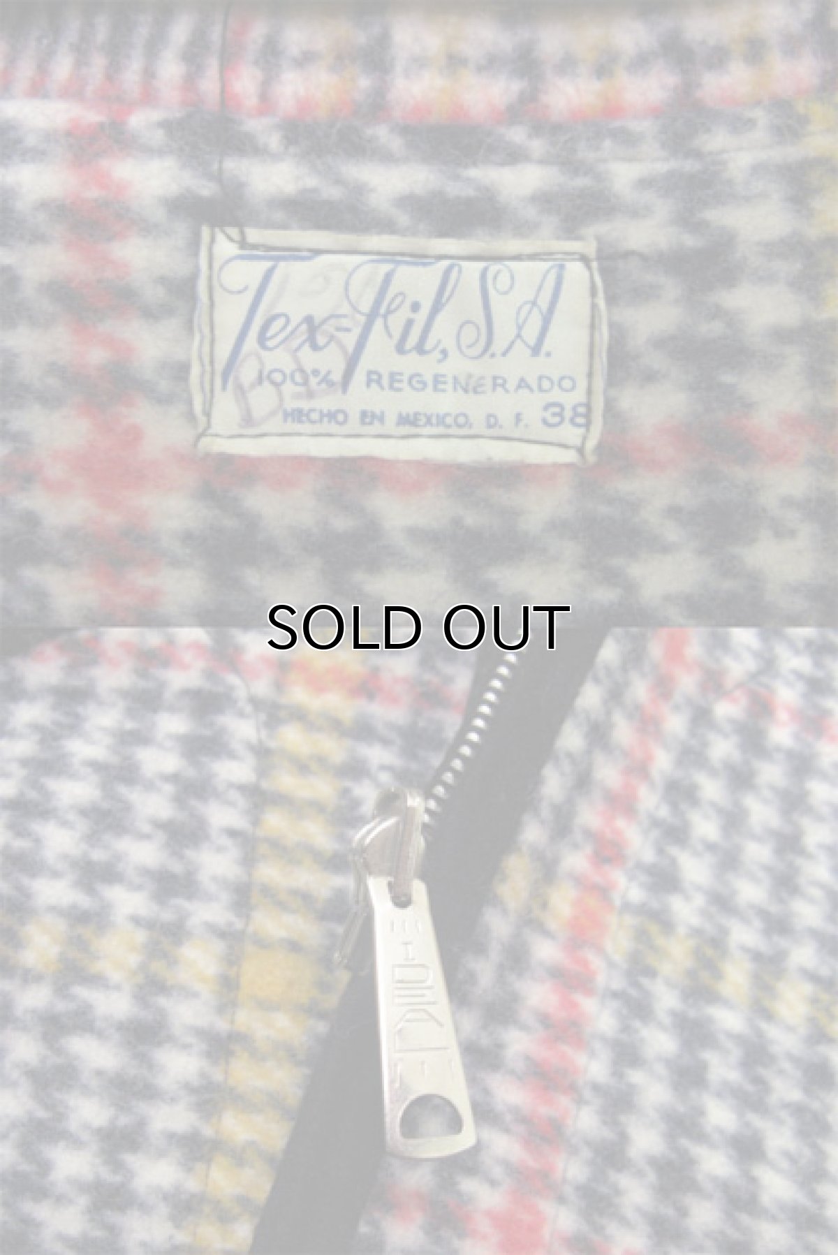 画像5: ~1970's "Tex-Fil S.A." Reversible Wool Blanket Jacket　size M (表記 38) (5)