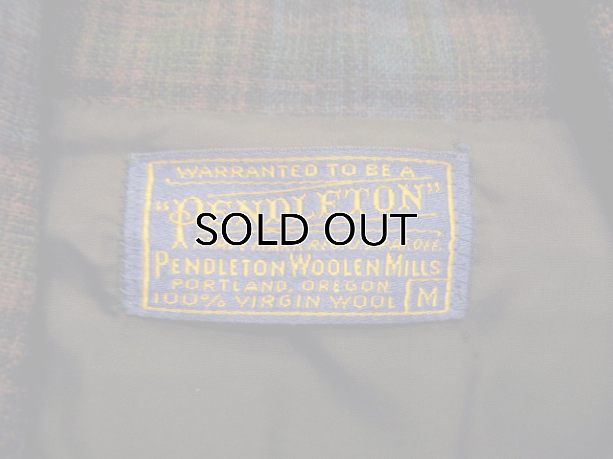 画像5: 1950's~ "Pendleton" Check Pattern 3-Button Jacket 青系 size M - L (表記 M)  (5)