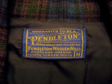 画像5: 1950's~ "Pendleton" Check Pattern 3-Button Jacket　青系　size M - L (表記 M)  (5)