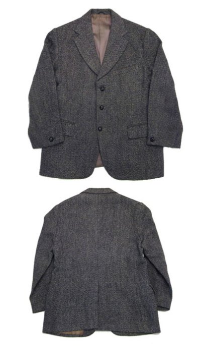 画像1: 1960's~ Harris Tweed 3-Button Tweed Jacket　size L (表記 無し)