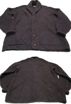 画像3: 1970's~ "Pringle" Shawl Collar Wool Cardigan BROWN系　size L (表記 L) (3)